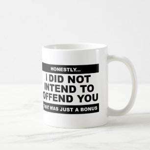 De Café Tenciona ofender caneca engraçada