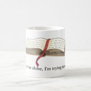 De Café "Tentando ler" a caneca