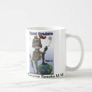 De Café Terceiros graduadores novos na caneca da guerra