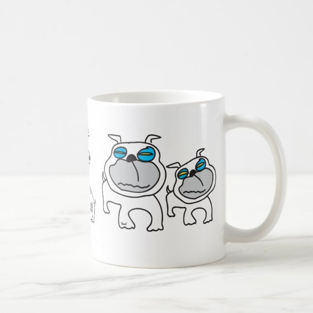 De Café Terrier & caneca do buldogue (Direita)