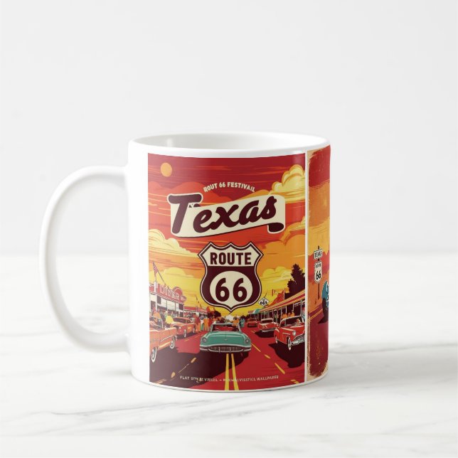 De Café texas route 66 festival caneca (Esquerda)