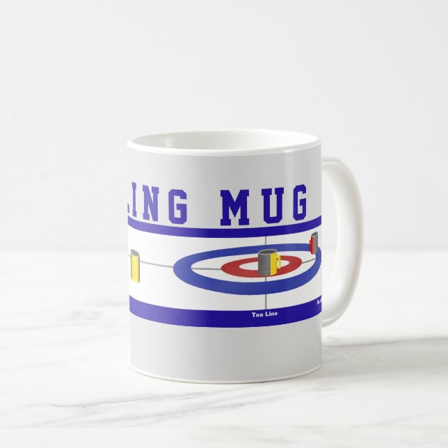 De Café Texto Azul Humorístico da Caneca (Frente Esquerda)
