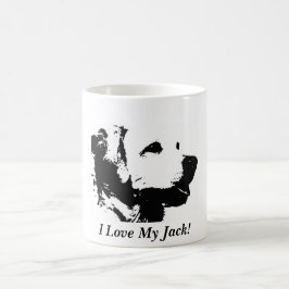De Café Texto customizável da caneca do golden retriever