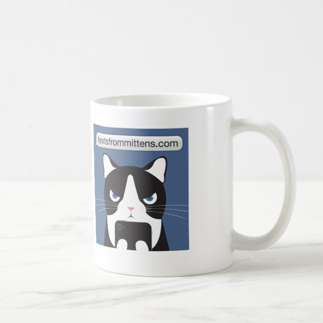 De Café Textos da caneca dos mitenes (Direita)