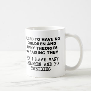 De Café Theories sobre Criar Crianças Caneca Divertida