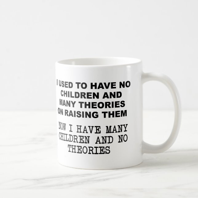 De Café Theories sobre Criar Crianças Caneca Divertida (Direita)