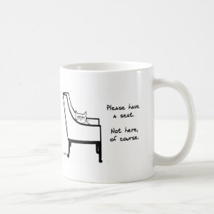 De Café Todas as cadeiras pertencem ao gato - caneca