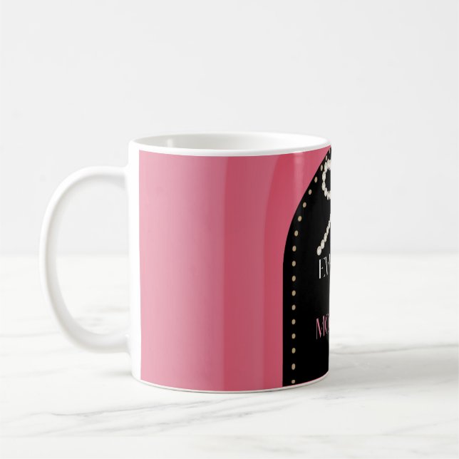 De Café Todo dia é Dia das Mães Elegância Caneca Rosa com  (Esquerda)