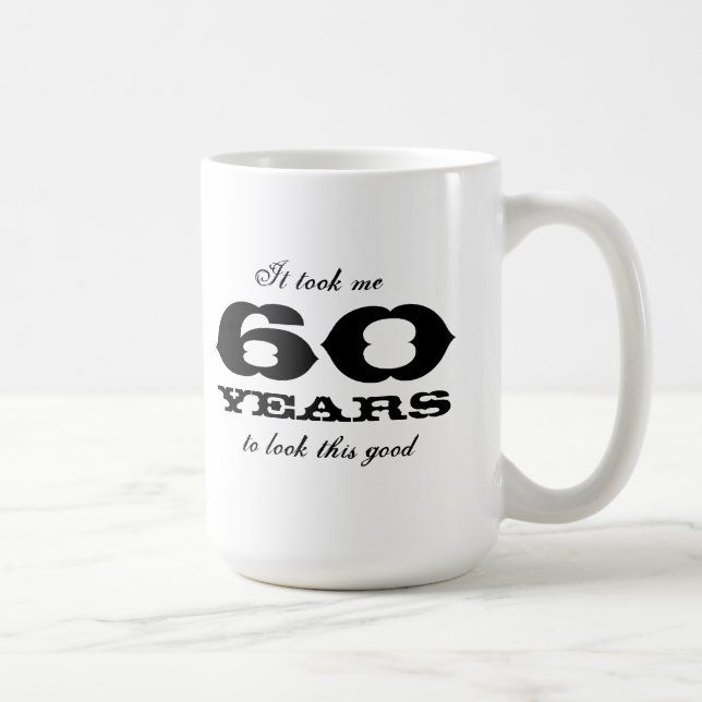 De Café Tomou-me 60 anos para olhar esta boa grande caneca (Direita)