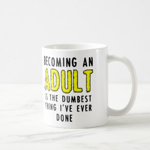 De Café Tornar-se um Adulto Caneca Divertida