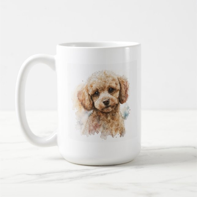 De Café Toy Poodle em uma caneca (Esquerda)