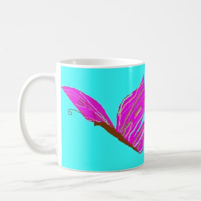 De Café Transformando-se uma borboleta - caneca (Esquerda)