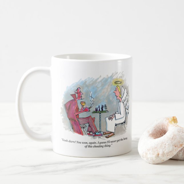 De Café Trapaça na caneca (Com Donut)