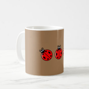 De Café Três Pequenas Joaninhas - Caneca Clássica
