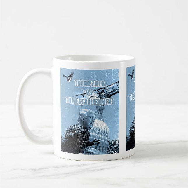 De Café Trumpzilla contra. A caneca do estabelecimento (Esquerda)