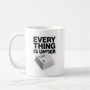 De Café Tudo Está Sob Controle Caneca Engraçada com Piada