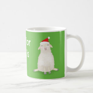 De Café Tudo o que eu quero no Natal é você ovelha caneca