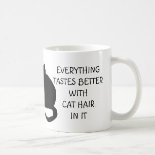 De Café Tudo prova melhor com a caneca do cabelo do gato