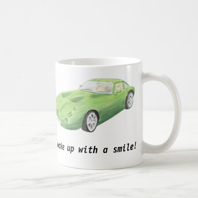 De Café TVR Tuscan, caneca verde do carro "acorda com um (Direita)