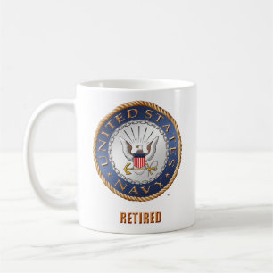De Café U.S. Caneca aposentada marinho