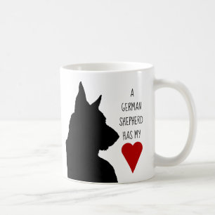 De Café "Um german shepherd tem caneca do meu coração"