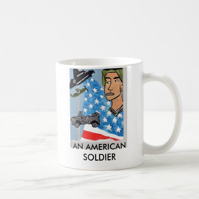 DE CAFÉ UMA CANECA AMERICANA DO SOLDADO (Direita)