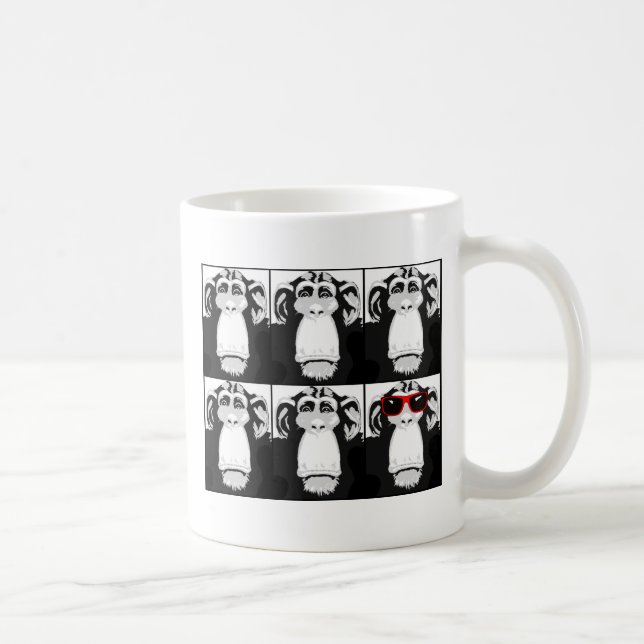 De Café Uma Caneca Divertida do Macaco Legal (Direita)