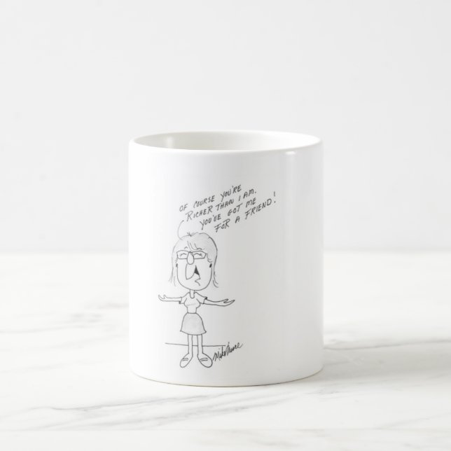 De Café Uma caneca engraçada da amizade (Centro)
