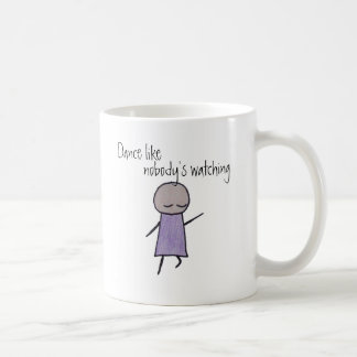 De Café Uma caneca pequena da dança