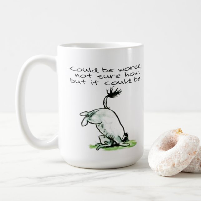De Café Uma citação engraçada pode ser pior caneca (Com Donut)