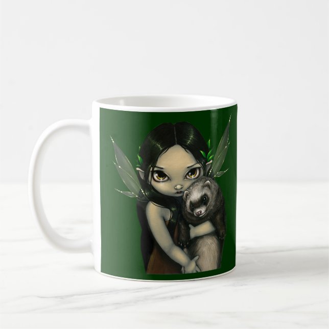 De Café "Uma doninha e sua" caneca feericamente (Esquerda)