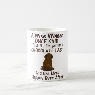 De Café Uma mulher sábia disse caneca para chocolate Labr