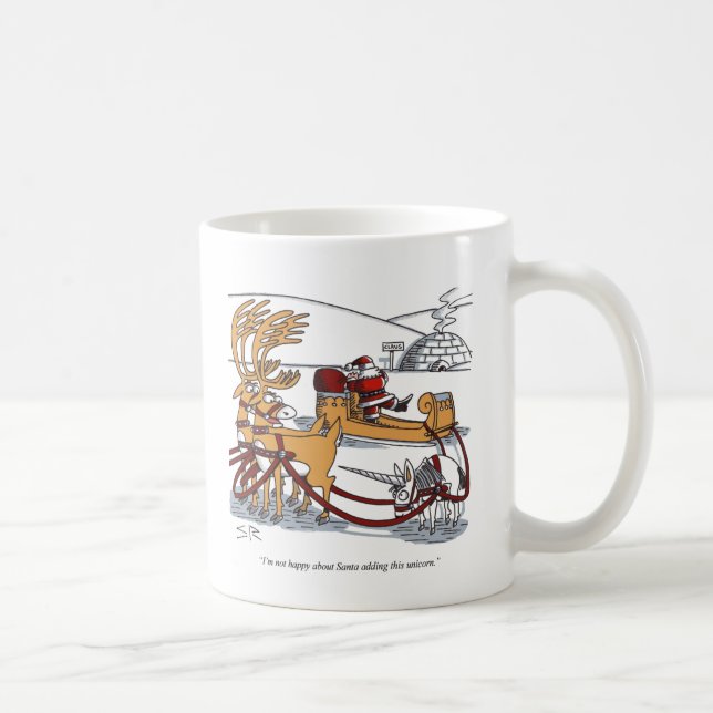 De Café Unicorn Reindeer caneca esquerda (Direita)