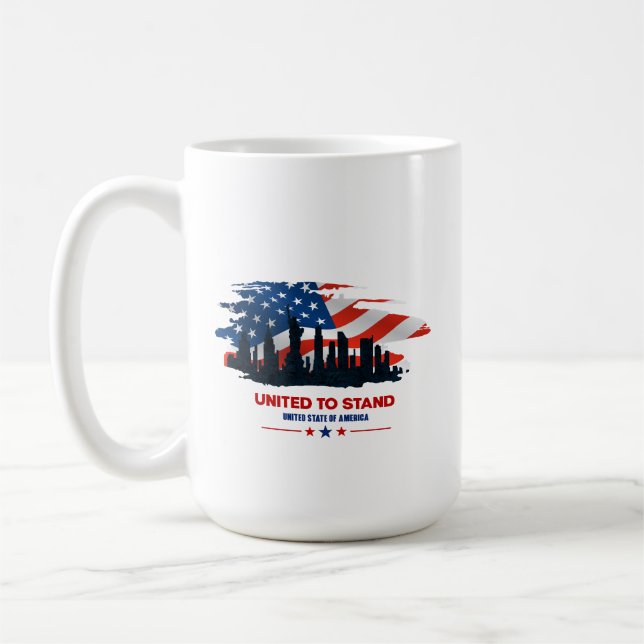 De Café Unidos para Resistir | Caneca Clássica 15# (Esquerda)
