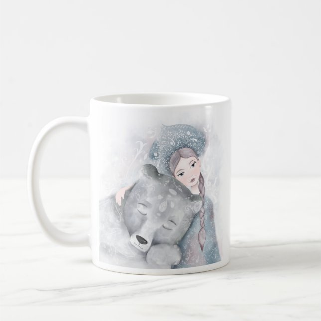 De Café Urso Encantador e Caneca Monograma (Esquerda)