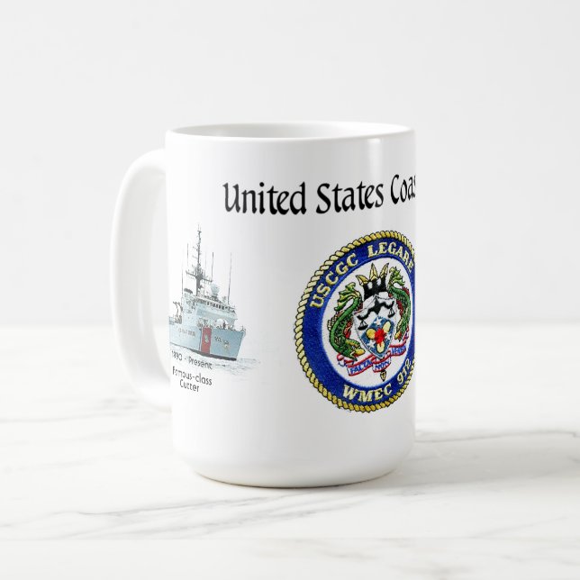 De Café USCGC Legare Wmec-912 - cortador - CANECA (Frente Esquerda)