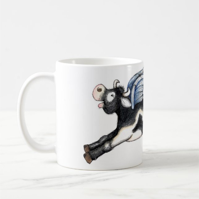 De Café Vaca do vôo - caneca (Esquerda)