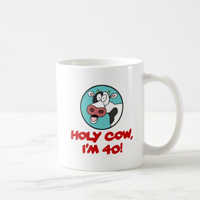 De Café Vaca santamente eu sou a caneca 40 engraçada (Direita)
