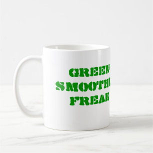 De café verde do Smoothie verde caneca e branco