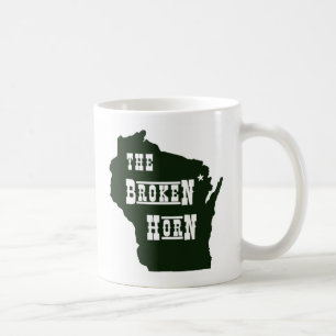 De Café verde quebrado da caneca do chifre