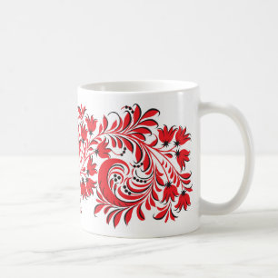 De Café Vermelho nacional da caneca do teste padrão do