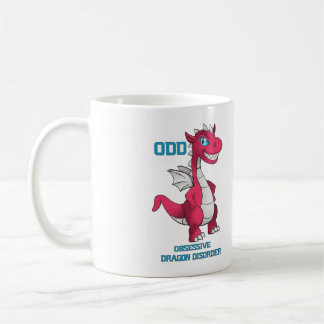 De Café Vermelho obsessivo da caneca do dragão
