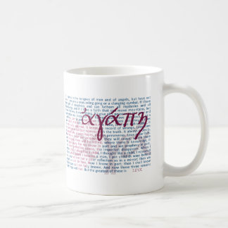 De Café Verso da bíblia do amor na caneca cristã