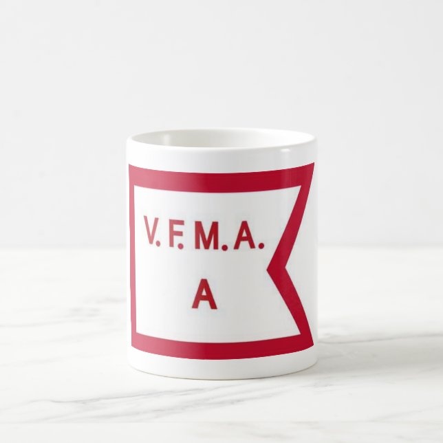 De Café VFMA uma caneca da empresa (Centro)