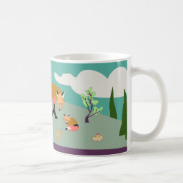 De Café Vida do deserto: arte da raposa e da caneca dos