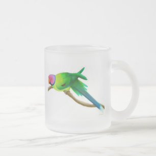 De Café Vidro Jateado A ameixa dirigiu a caneca do Parakeet