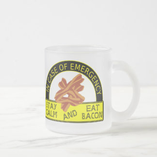 De Café Vidro Jateado A calma da estada, come a caneca do bacon