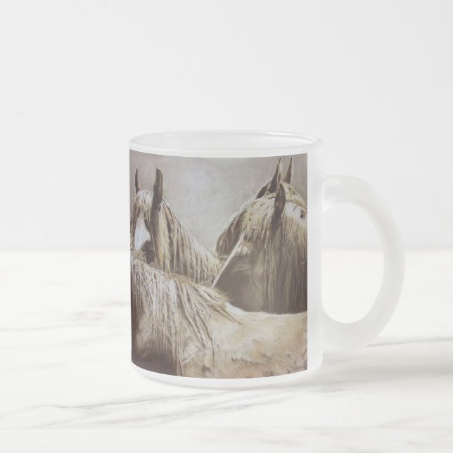 De Café Vidro Jateado A caneca gelado INTEIRA (Direita)