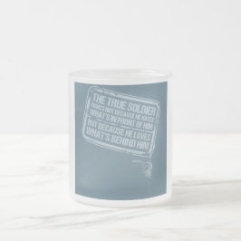 De Café Vidro Jateado A caneca verdadeira do soldado