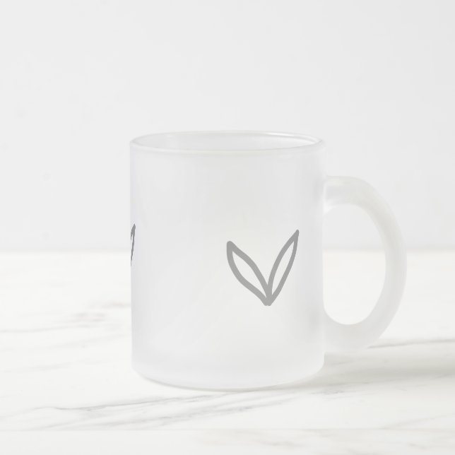 De Café Vidro Jateado Caneca (Direita)